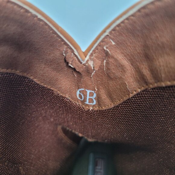 Ariat Rowdy Dixie Women’s Brown Oiled Leather Cowgirl Boots US Size 6B - Picture 9 of 12